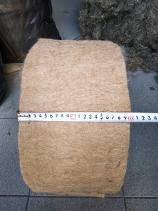 Джут шир. 20 см * длина рул. 20 м (толщина полотна 8-10 мм)
